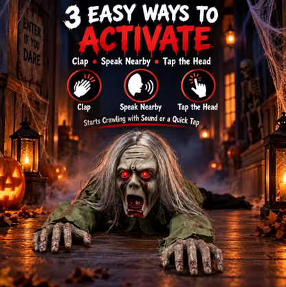 Crawling Zombie Halloween Yard Decoration