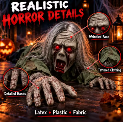 Crawling Zombie Halloween Yard Decoration